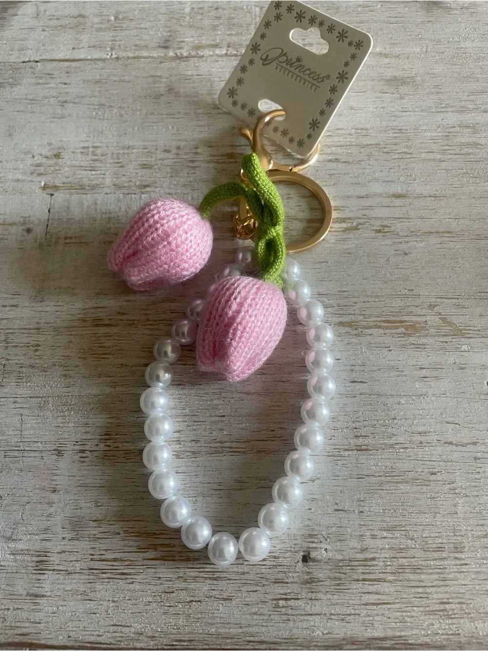 Crocheted Tulip Keychain Bag Charm - Pick One 🌷 🧶